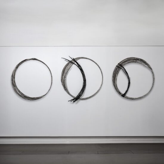 Contemporary Geometric sculpture, Nickeled and Elox aluminium sculpture, by Ondřej Oliva, artwork name is eternAL (Installation)