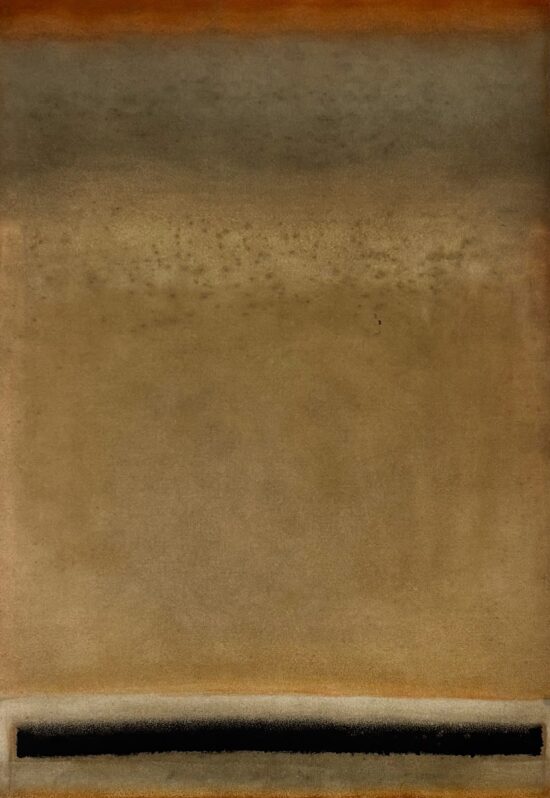 Contemporary Abstract painting, Oil on free-standing canvas, by Ferle, artwork name is Untitled XXV, Abstract series (medium size)