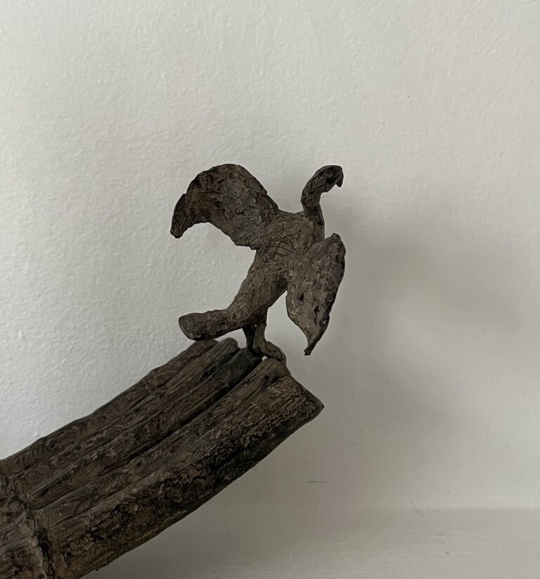 Panier De Pêche Japonais Au Cormoran – Bambou Ancien – Rare – Vintage Original
