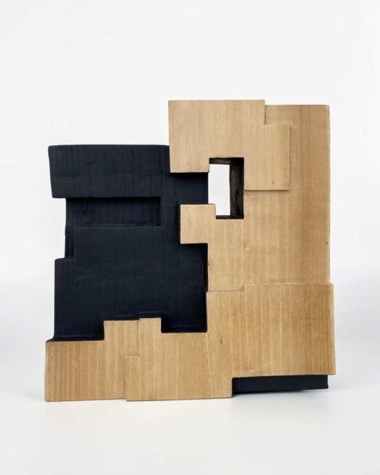 Contemporary Wood sculpture, Acacia wood sculpture, by Alban Lanore, artwork name is Acacia IV