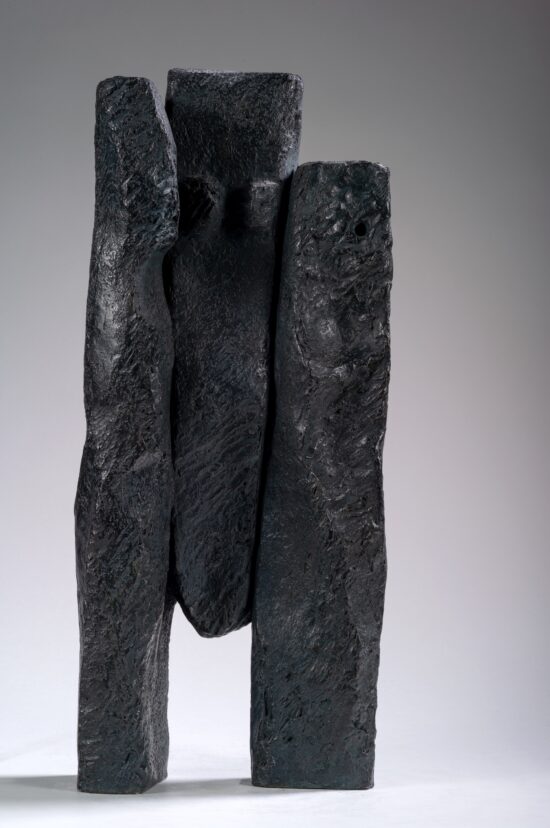 Contemporary Figurative sculpture, Bronze sculpture, by Martine Demal, artwork name is Triad
