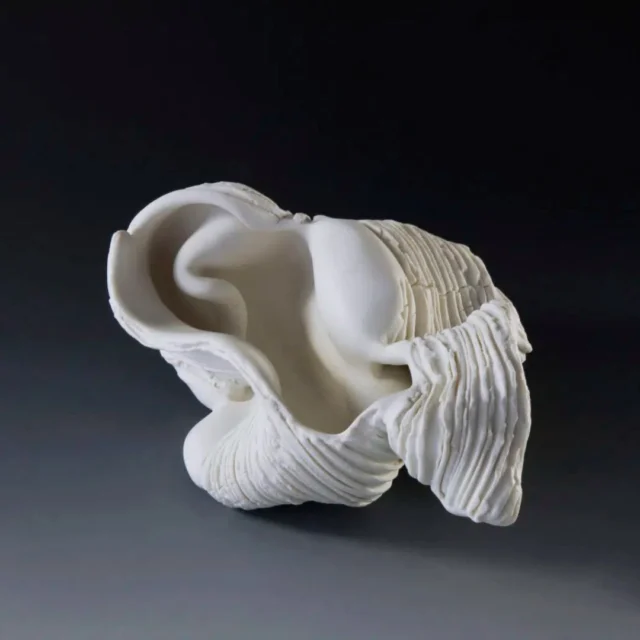 Discover "Peeled", a sandblasted porcelain sculpture by contemporary artist Sharon Brill. Inspired by the marine world, Brill creates organic, abstract forms that echo the shapes of wind-swept sand, water surfaces, shells and reefs sculpted by the tides. Its smooth, matte surface invites us to explore the dialogue between interior and exterior, visible and invisible, while encouraging a moment of quiet introspection.🔗 Discover more of Sharon Brill's work via the link in bio!—Découvrez "Peeled", une sculpture en porcelaine sablée de l’artiste contemporaine Sharon Brill. Inspirée par l’univers marin, Brill crée des formes abstraites et organiques qui évoquent les sillons dessinés par le vent sur le sable, les surfaces de l’eau, les coquillages ou encore les récifs sculptés par les marées. Sa surface mate et parfaitement lisse invite à explorer le dialogue entre intérieur et extérieur, visible et invisible, tout en ouvrant un espace propice à l’introspection.🔗 Découvrez d'autres œuvres de Sharon Brill via le lien en bio !